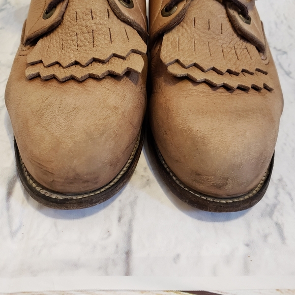 Justin Boots lace up boots size 6½ made in USA - Picture 11 of 15